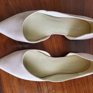 Blush pointed Marc Fisher flats